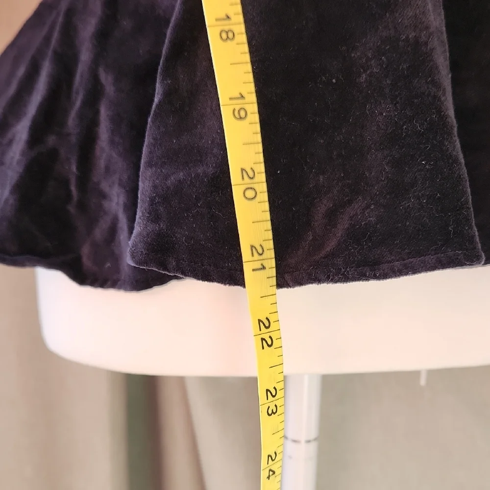 J. Crew Black Sleeveless Peplum Blouse With Velvet Trim